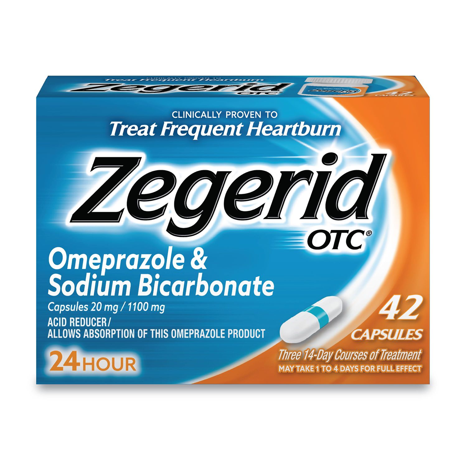 Zegerid OTC Heartburn Relief Capsules, 42 CT