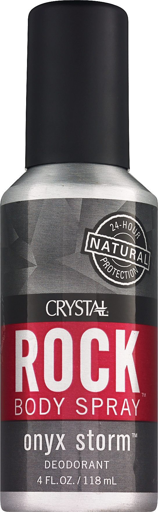 Crystal 24-Hour Rock Deodorant Body Spray, Onyx Storm, 4 OZ