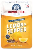 Bumble Bee Lemon & Pepper Wild Caught Tuna Pouch, 2.5 OZ, thumbnail image 1 of 1