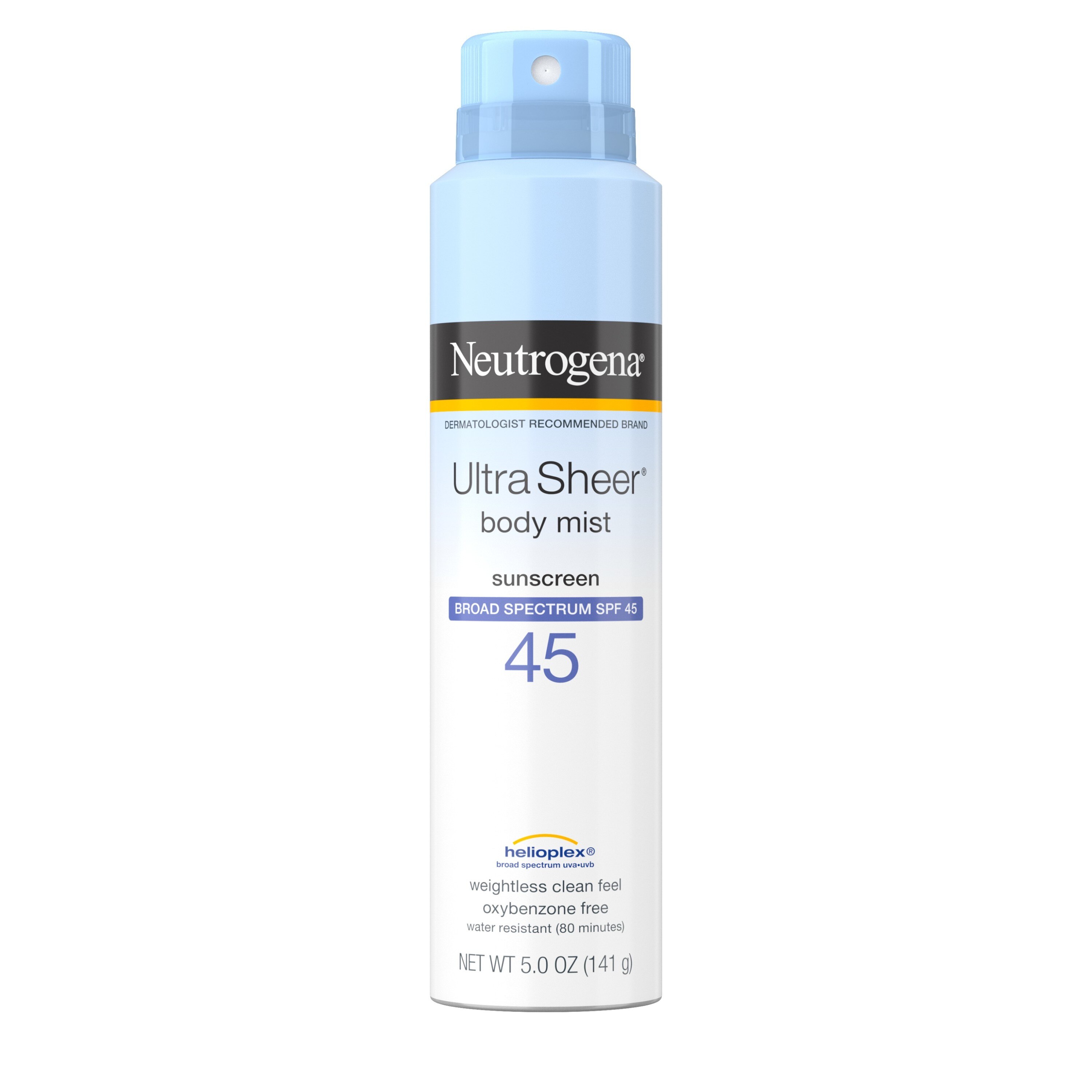 Neutrogena Ultra Sheer Lightweight Sunscreen Spray, SPF 45, 5 OZ