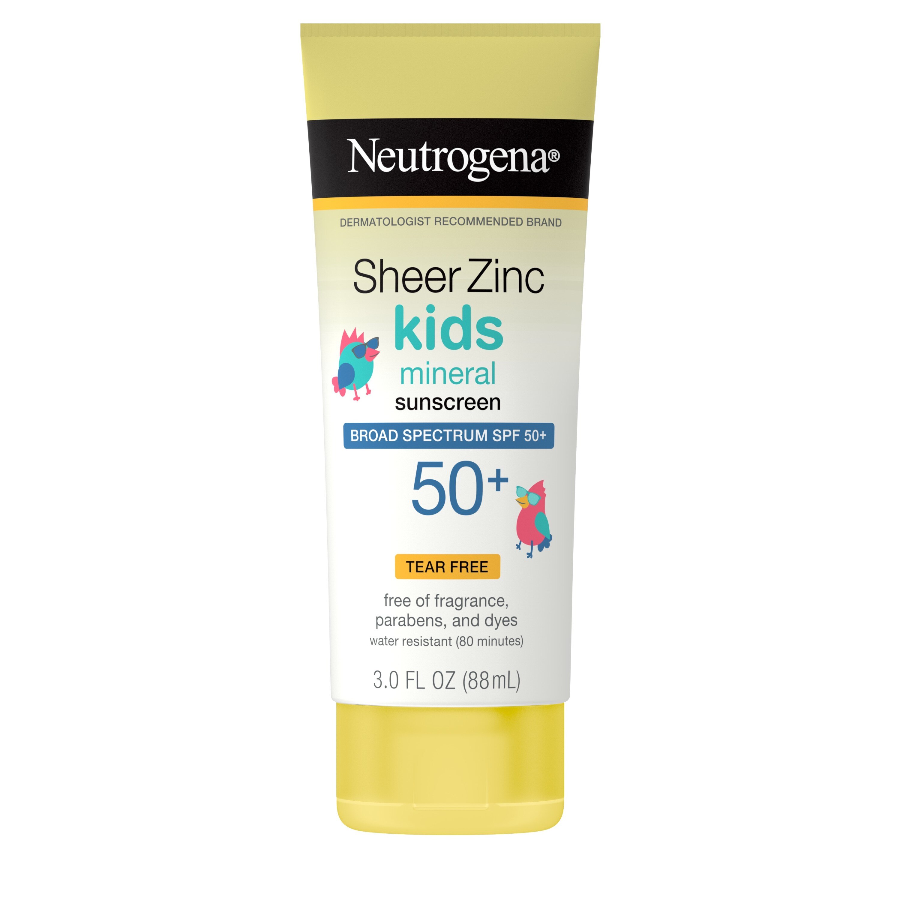 Neutrogena Sheer Zinc Kids Mineral Sunscreen Lotion, SPF 50+, 3 OZ