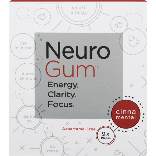 NeuroGum, Energy and Focus Gum, Cinnamin Flavor, 9 CT