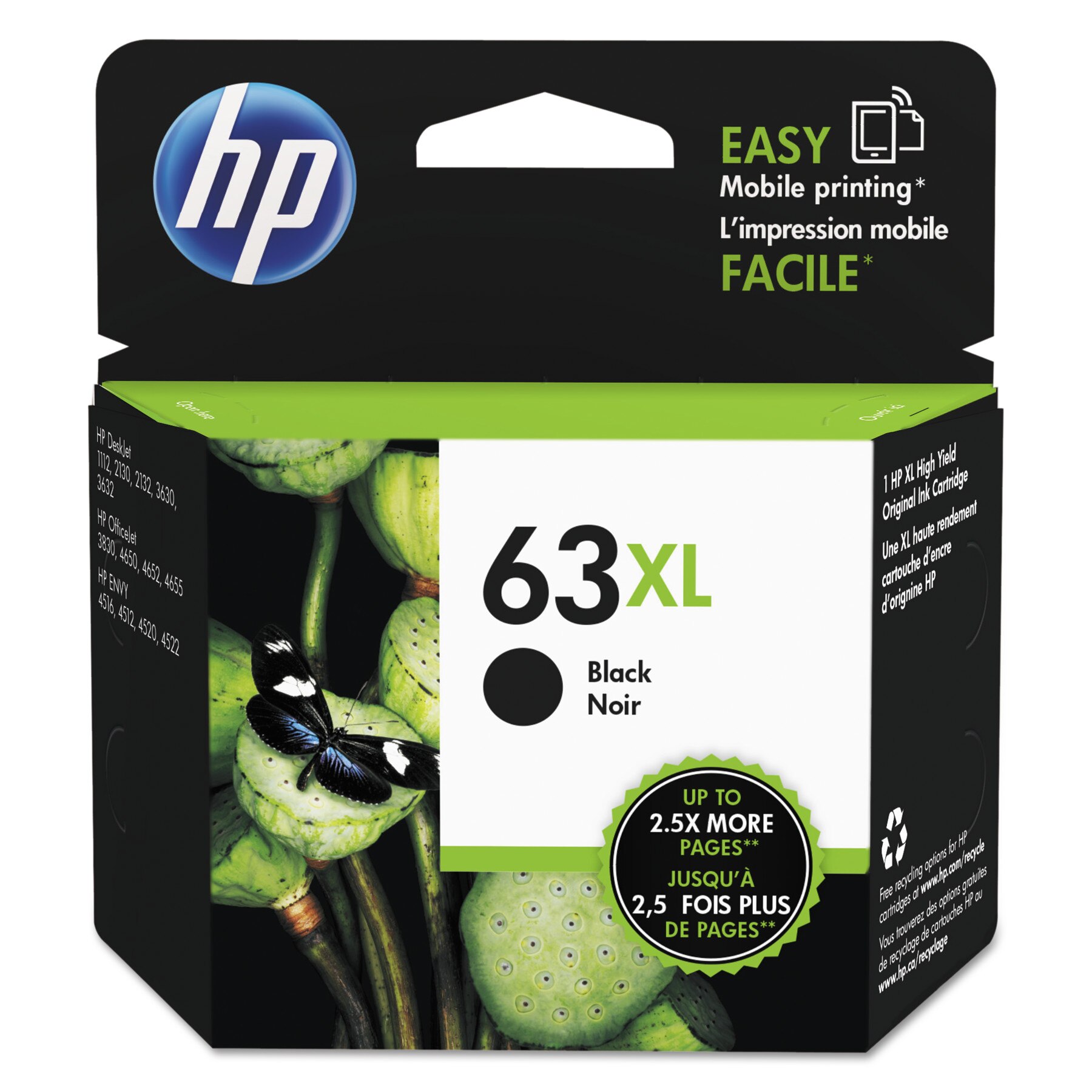 HP 63XL Black Ink Cartridge