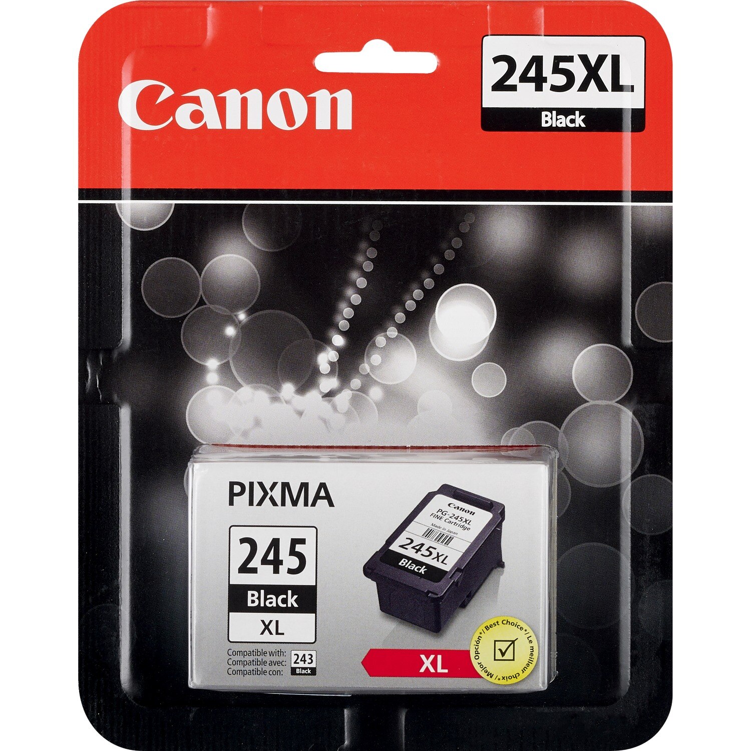 Canon PG-245XL Fine Ink Cartridge, Black
