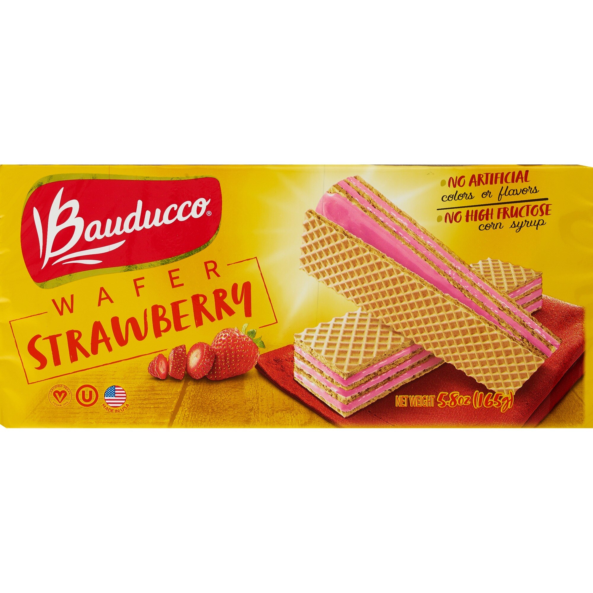 Bauducco Wafer, Strawberry, 5 OZ