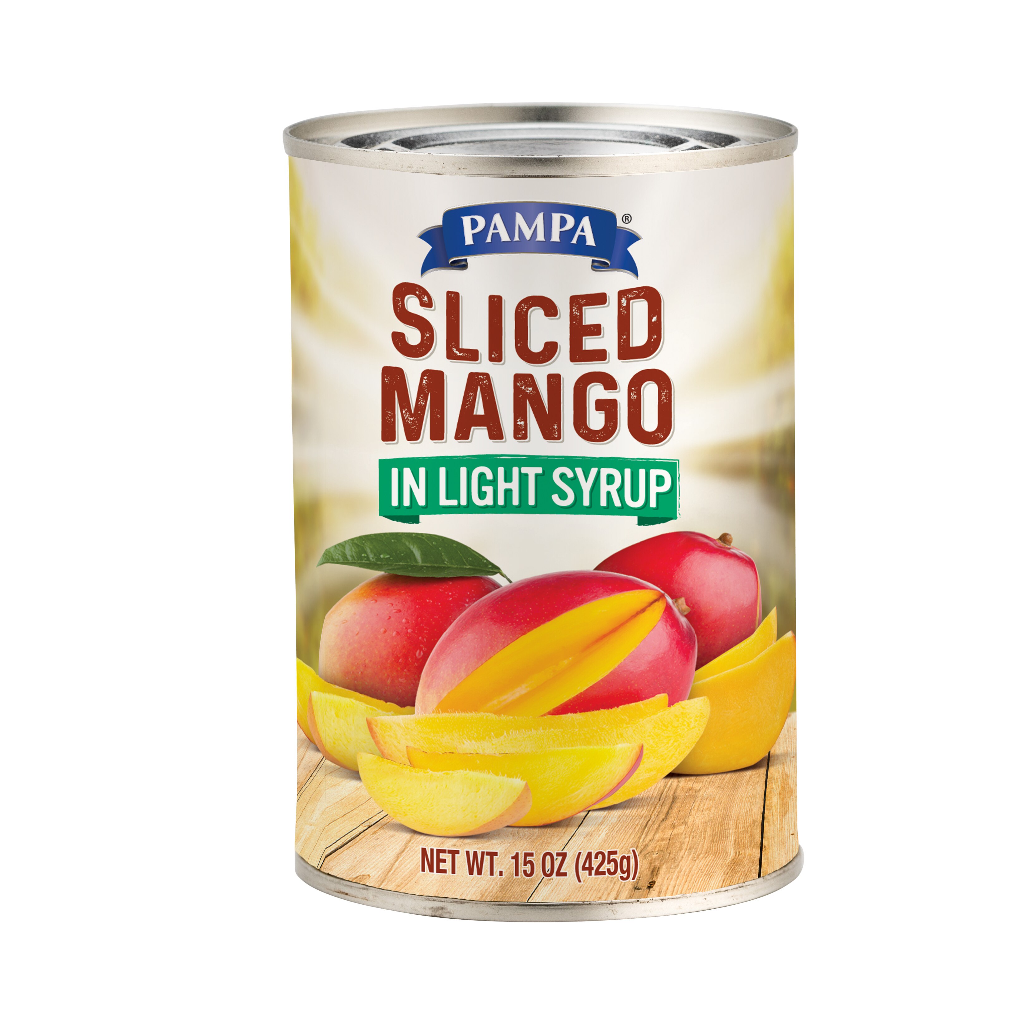 Pampa Sliced Mango in Light Syrup, 15 OZ