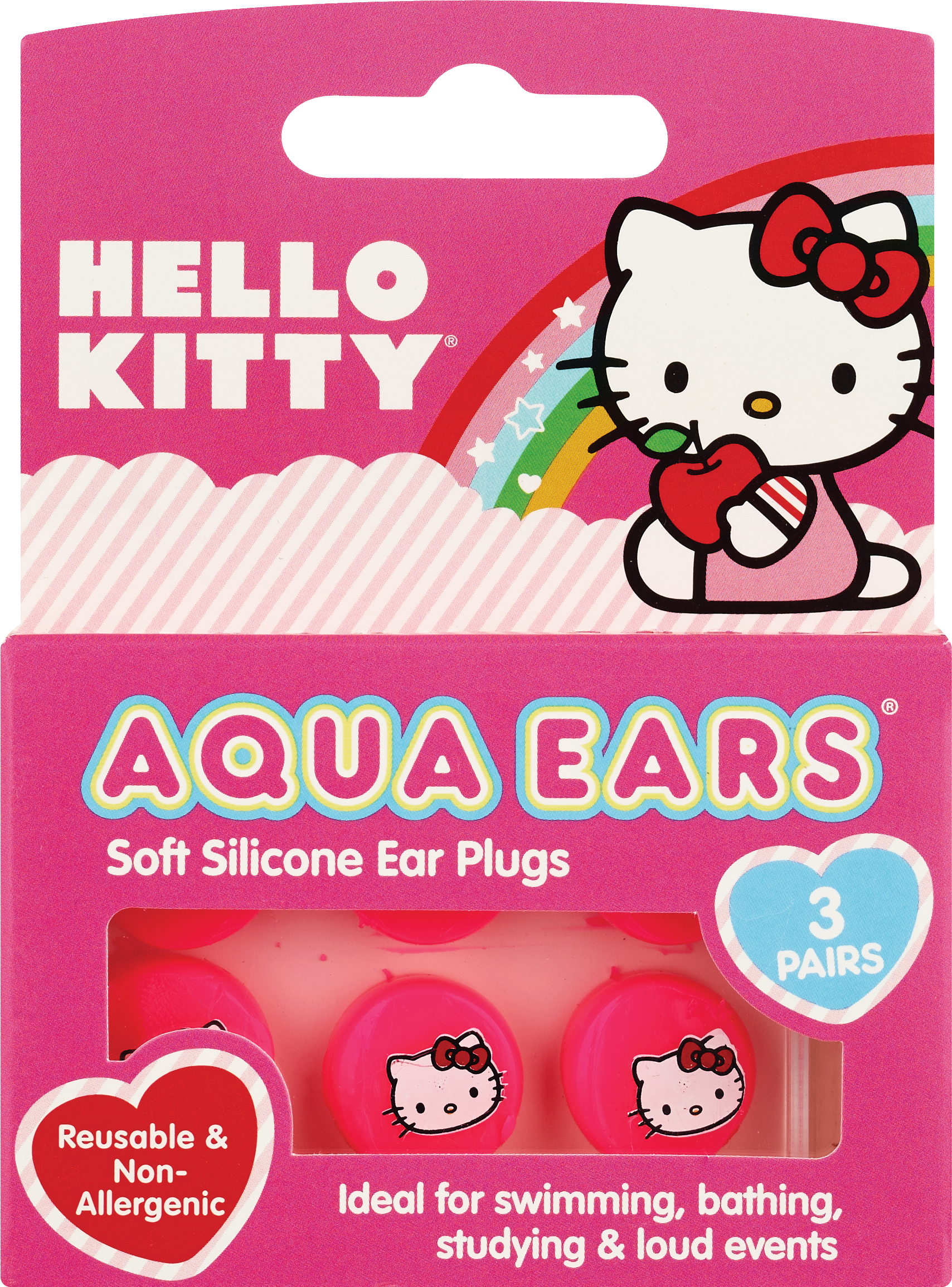 Hello Kitty Aqua Ears Soft Silicone Ear Plugs