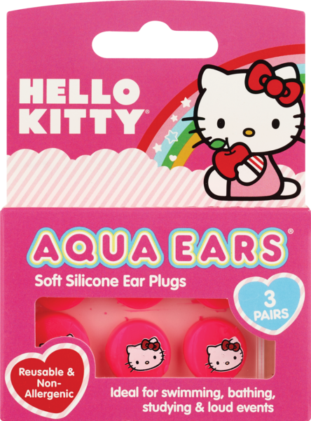 Hello Kitty Aqua Ears Soft Silicone Ear Plugs