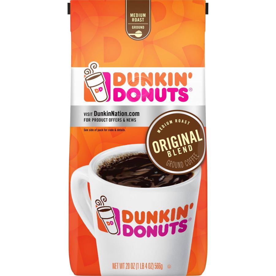 Dunkin' Ground Coffee, Original Blend Medium Roast, 20 oz