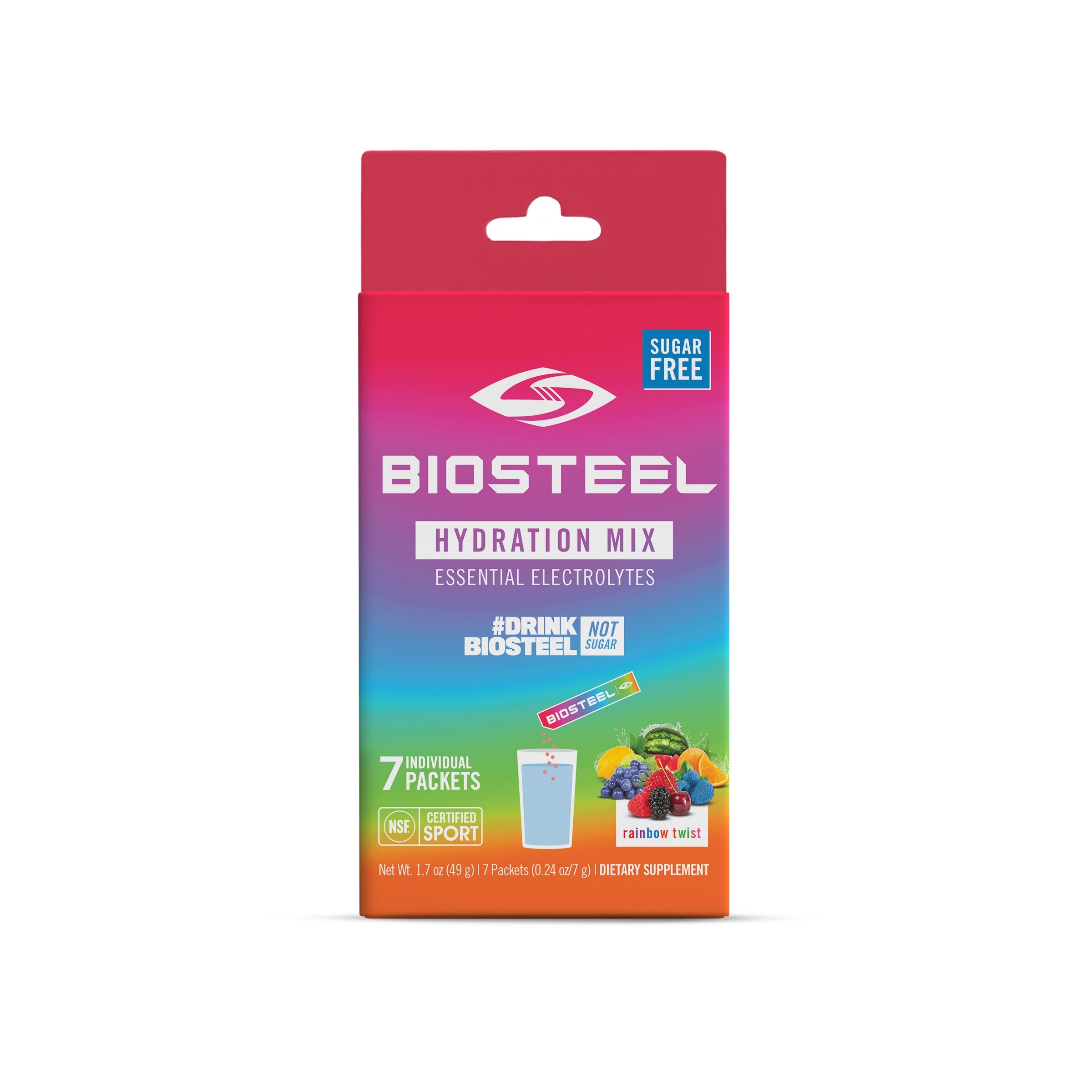 BioSteel Hydration Mix Packets Rainbow Twist Flavor, 7 CT