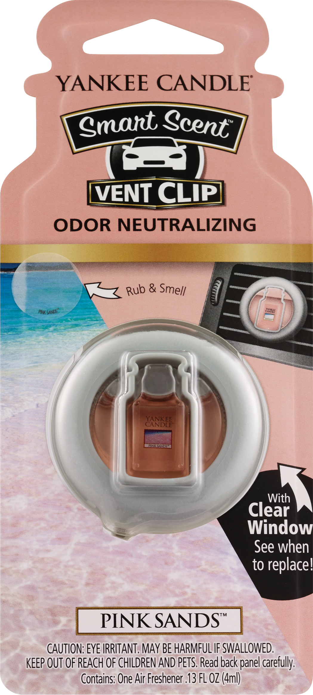 Yankee Candle Smart Scent Odor Neutralizing Car Vent Clip Air Freshener