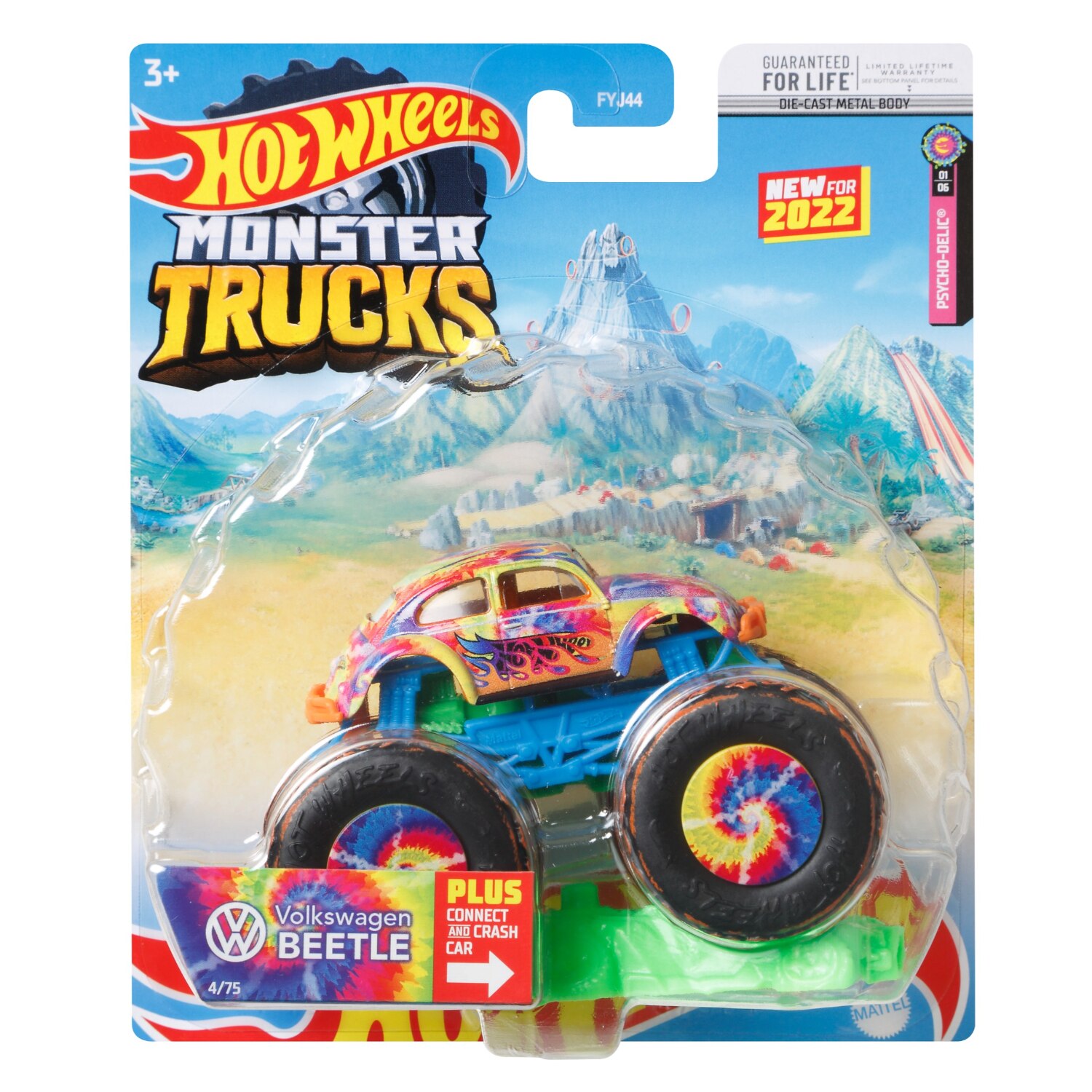 Hot Wheels 1:64 Scale Monster Truck, Assorted Designs