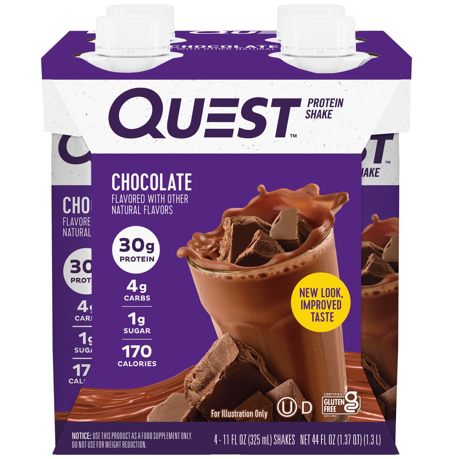 Quest Nutrition Protein Shake, 4 CT