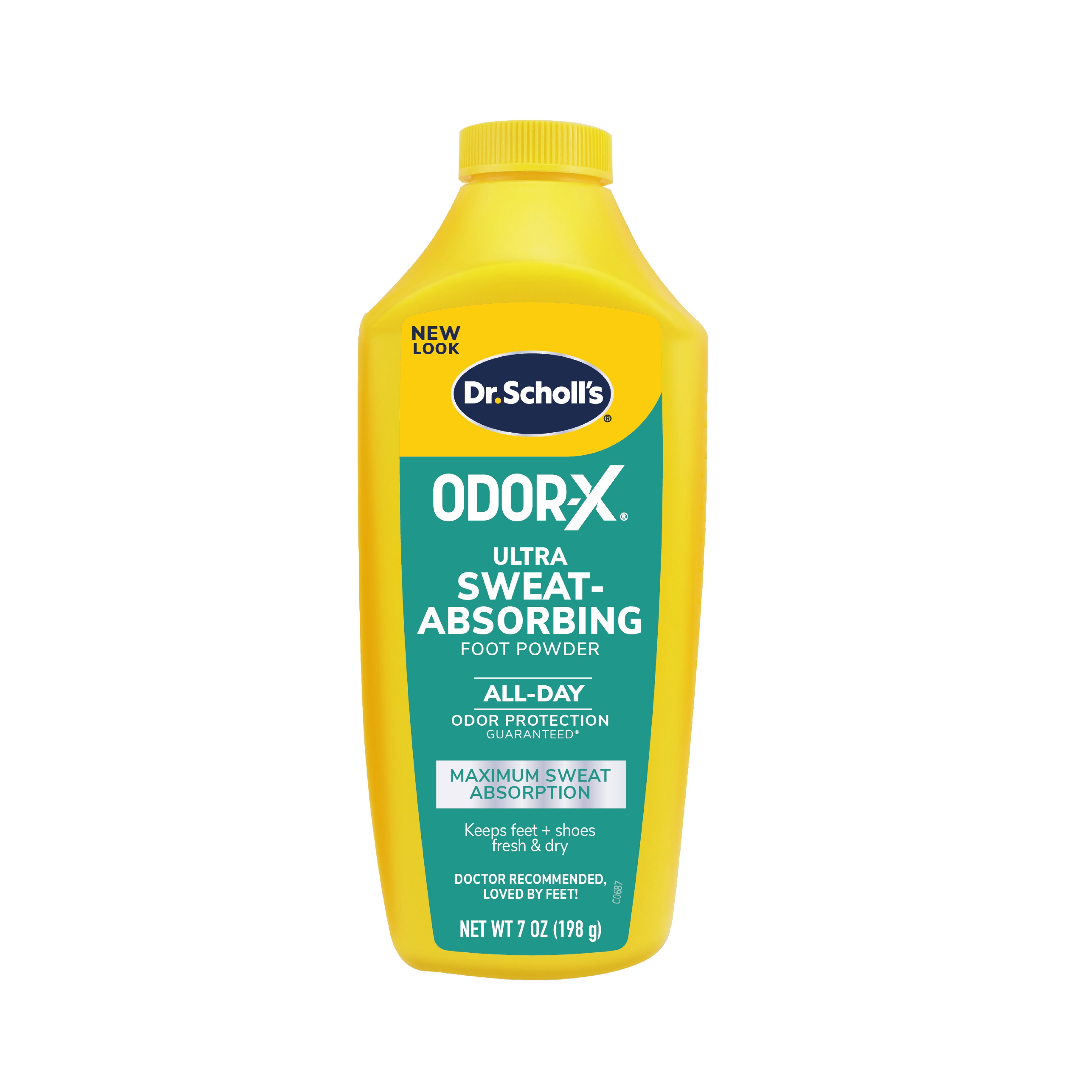 Dr. Scholl's Odor-X Ultra Sweat-Absorbing Foot Powder, 7 OZ