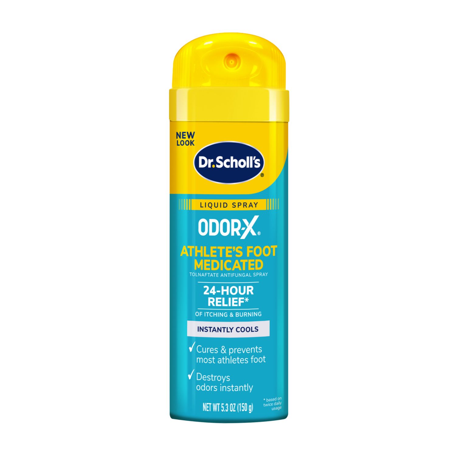 Dr.Scholl's Odor-X Athlete's Foot Medicated Liquid Spray, 5.3 OZ