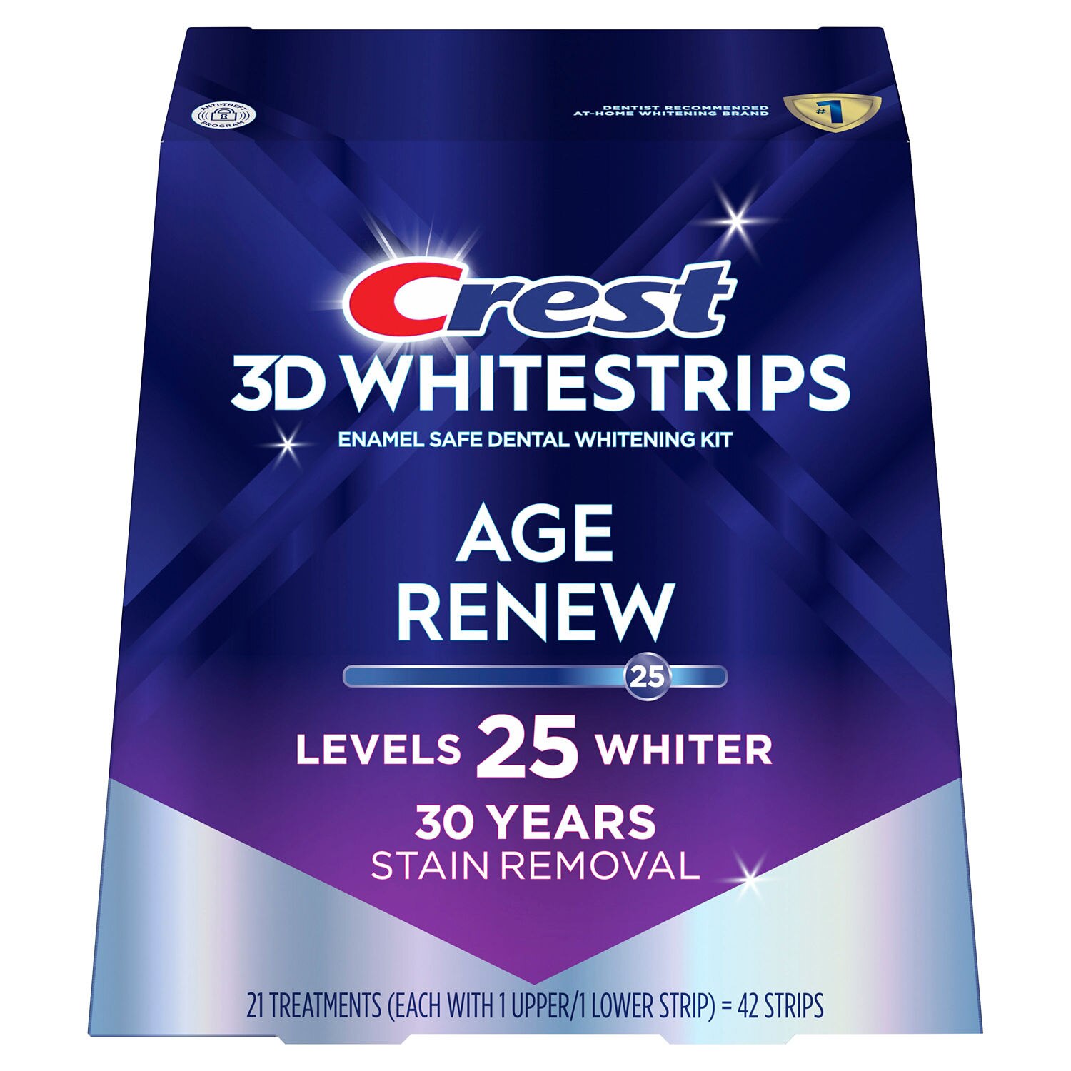 Crest 3D Whitestrips Dental Whitening Kit, Supreme Bright, 21 Treatments