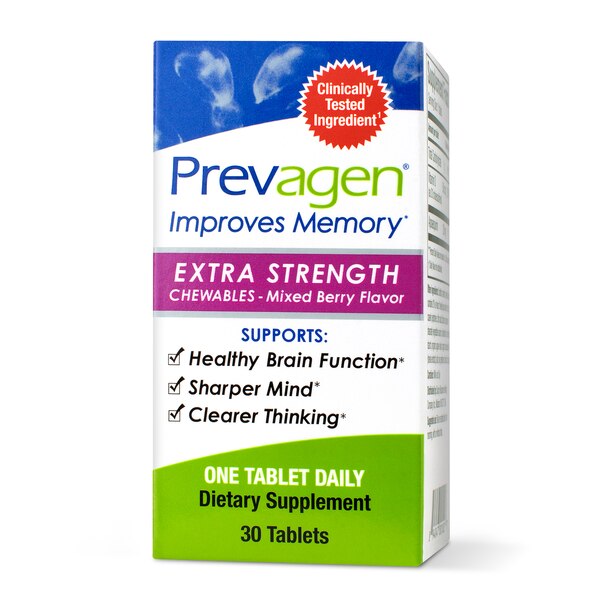 Prevagen Extra Strength Chewables Mixed Berry Flavor 20mg, 30CT