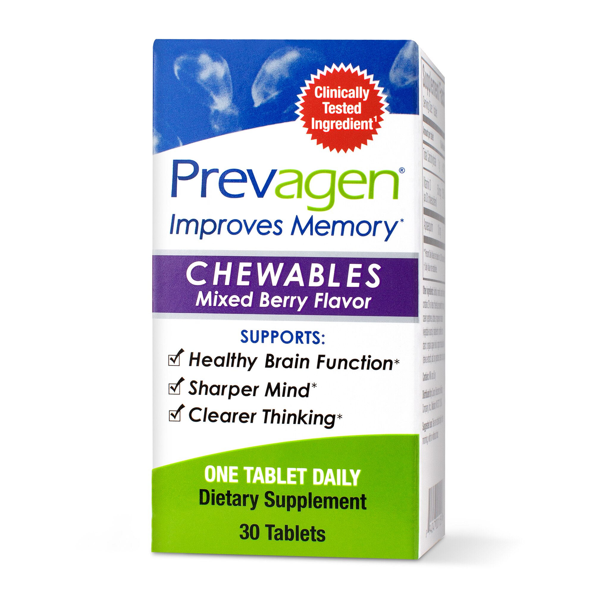 Prevagen Improves Memory Chewables, Mixed Berry Flavor, 30 CT