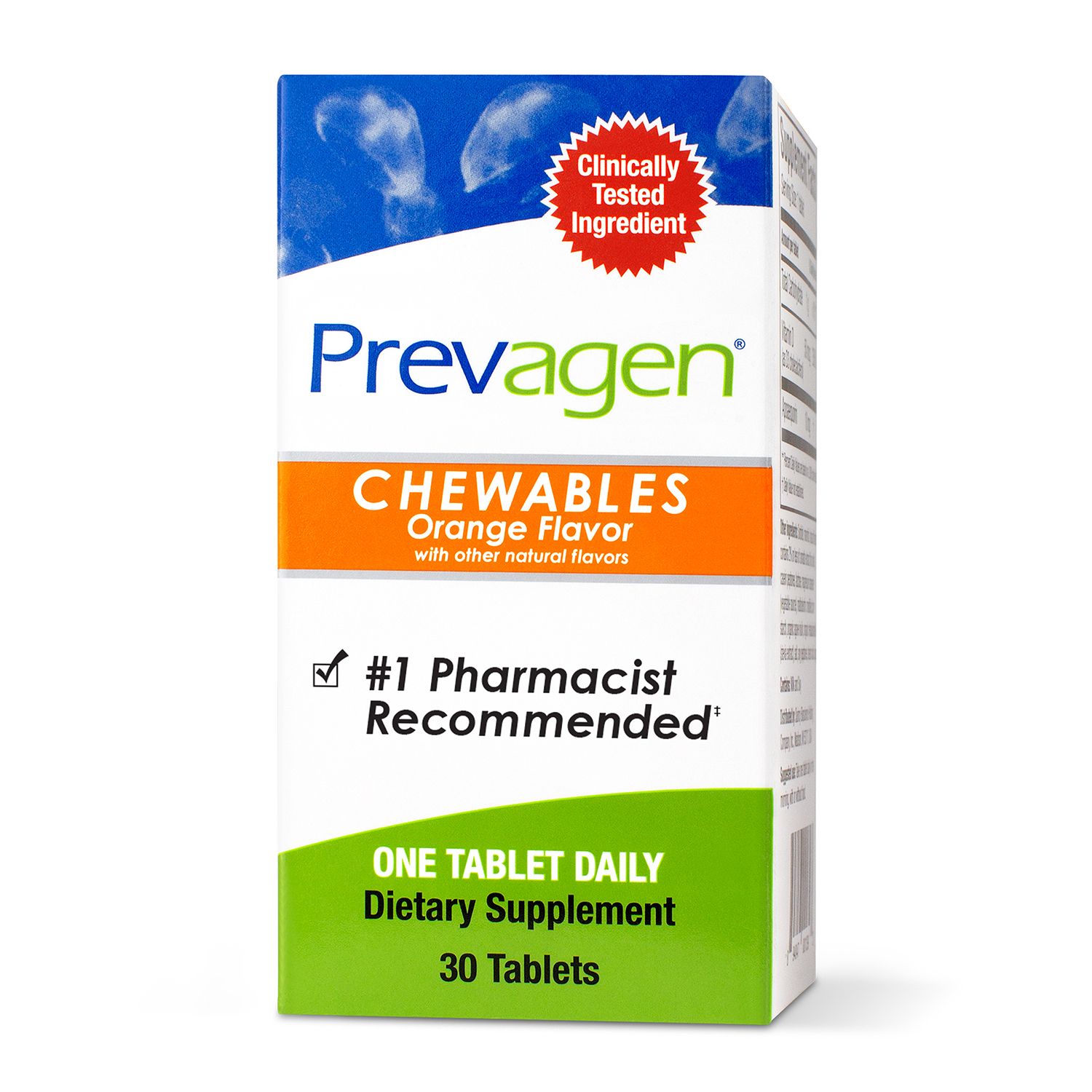 Prevagen Improves Memory Chewables Orange Flavor, 30 CT