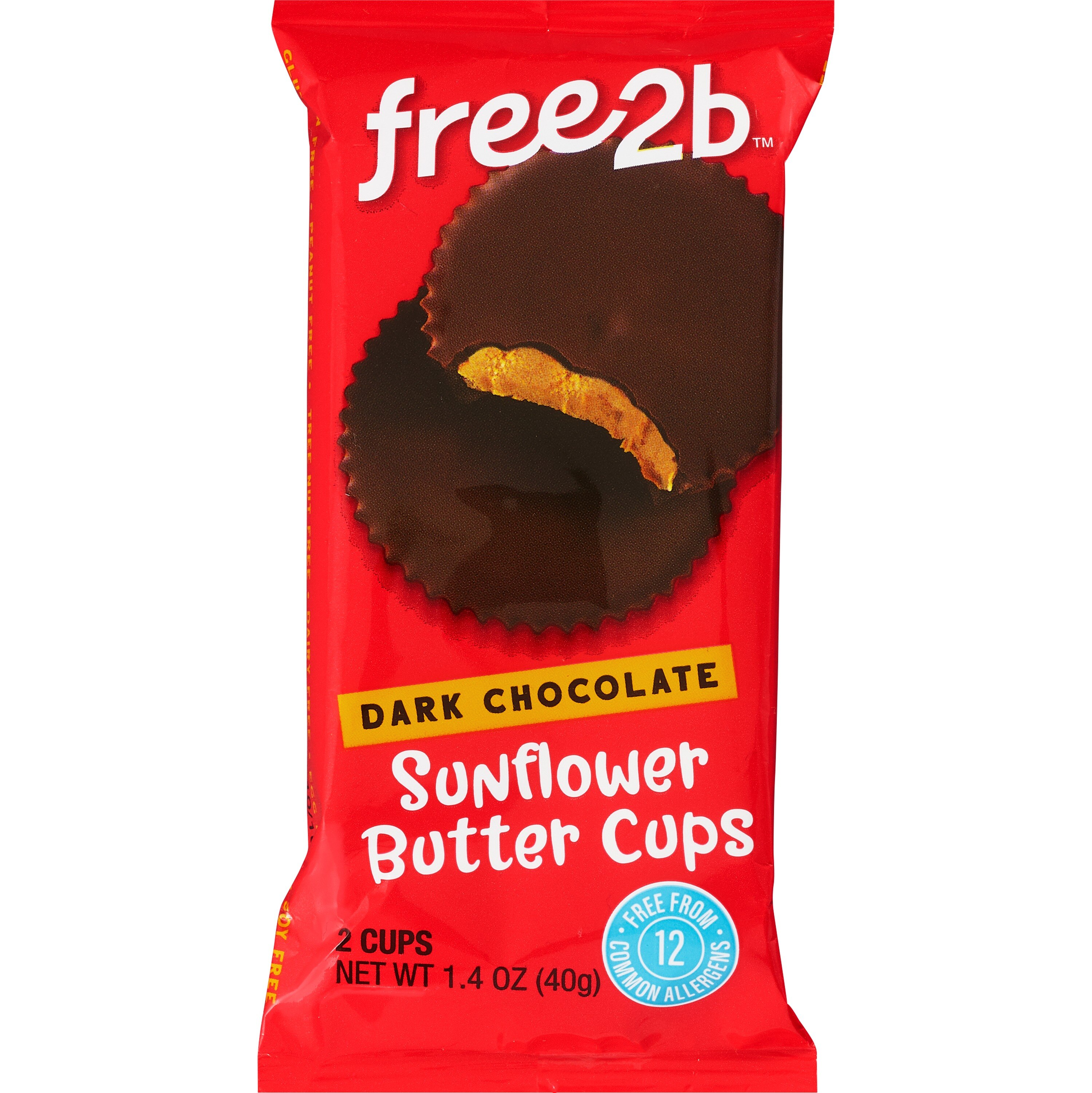 Free2b Dark Chocolate Sunflower Butter Sun Cups