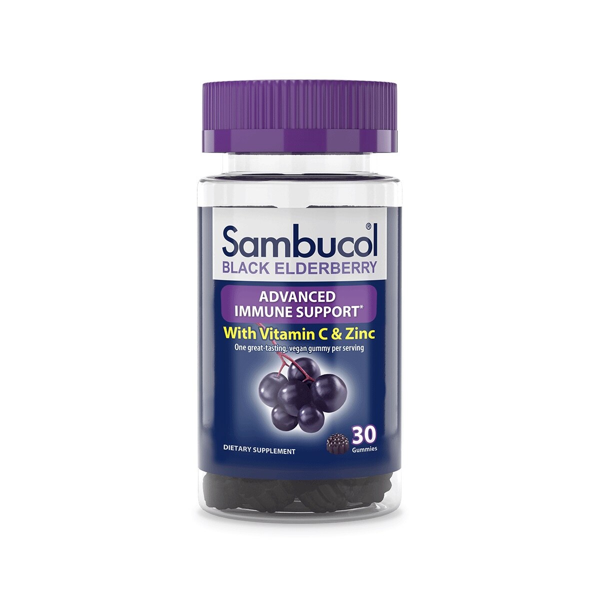 Sambucol Black Elderberry Immune Support Gummies, 30 CT