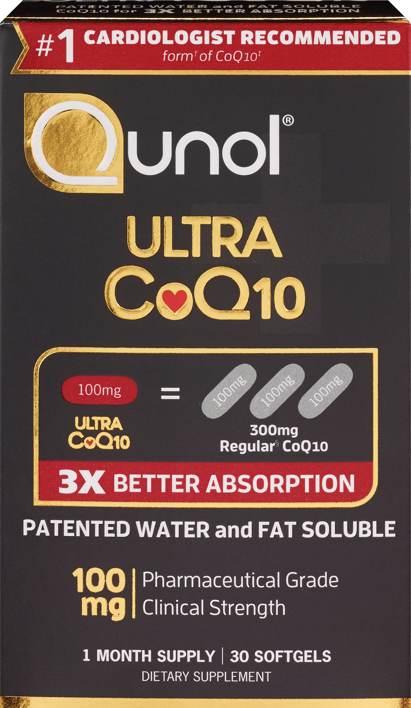 Qunol Ultra CoQ10 Softgels 100mg