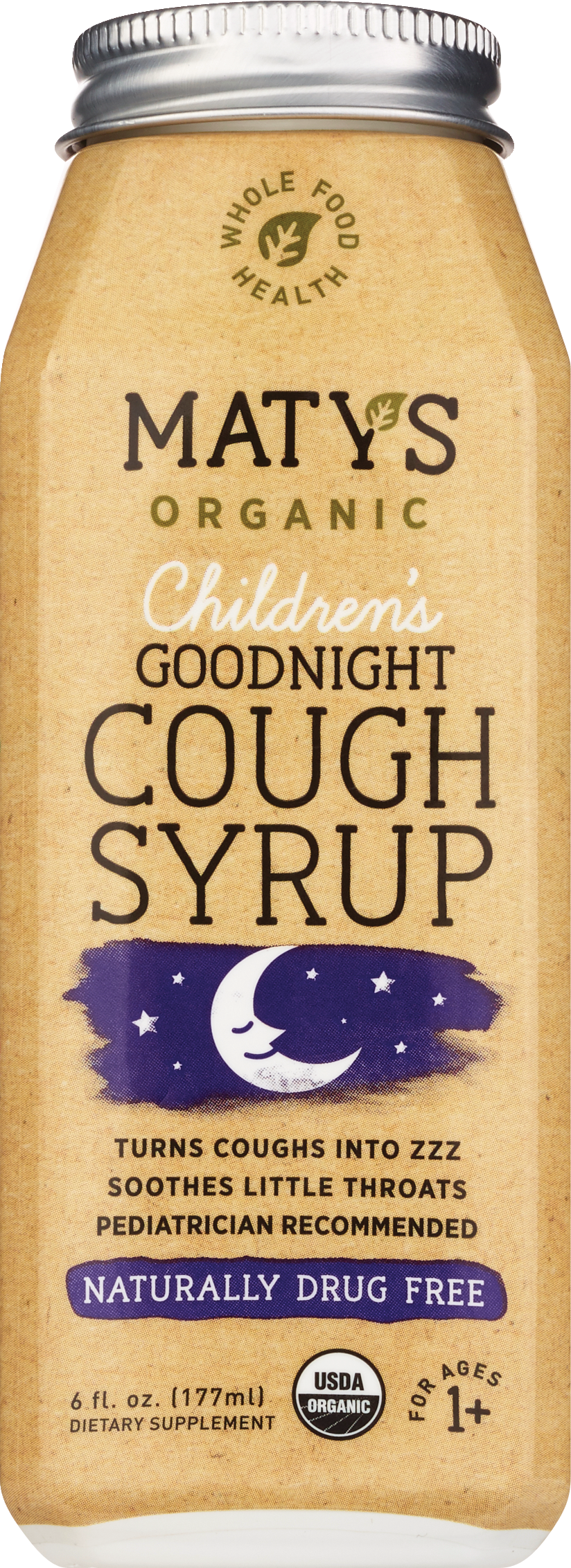 Maty's Organic Children's Good Night Cough Syrup, 6 OZ