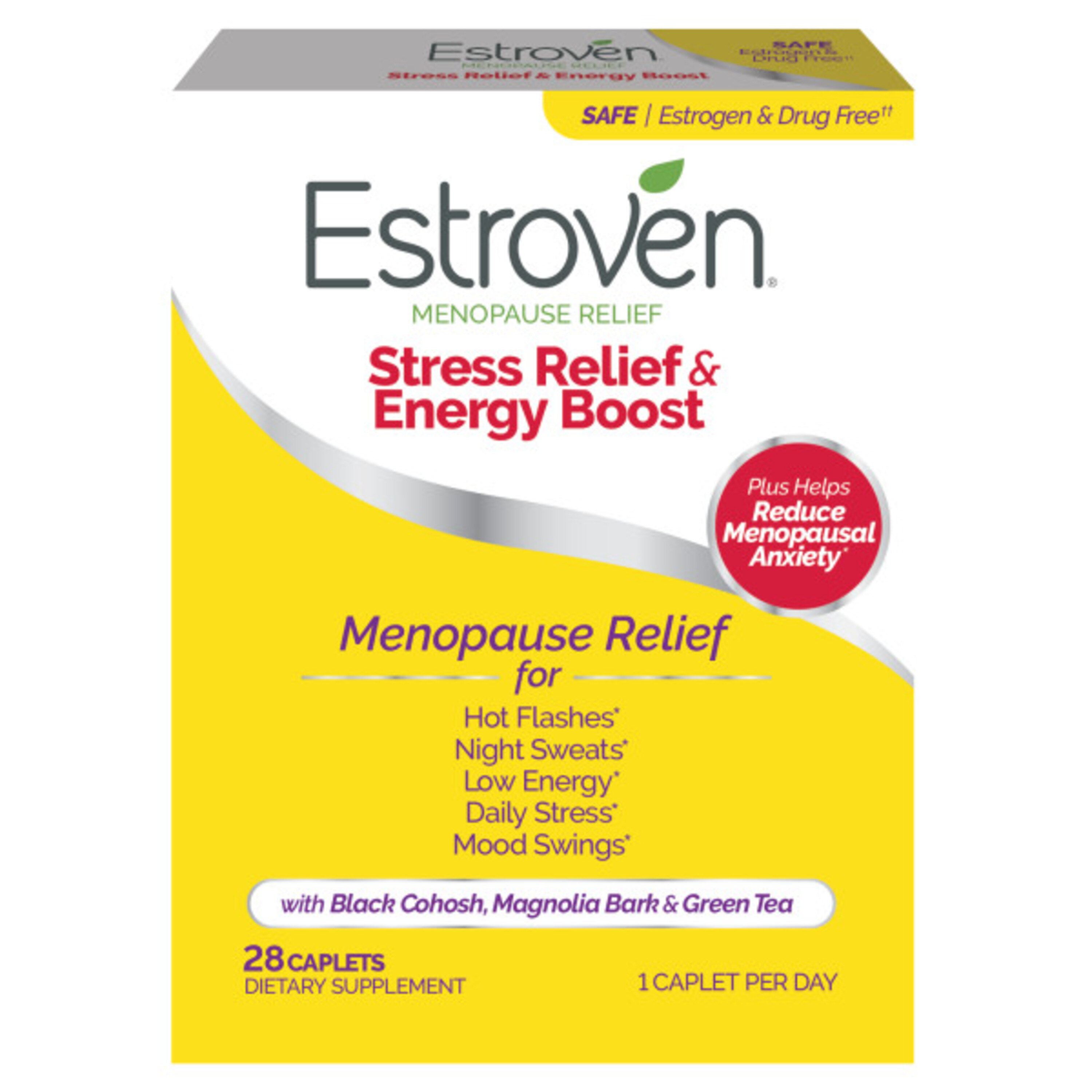 Estroven Menopause Relief Maximum Strength Caplets, 28 CT