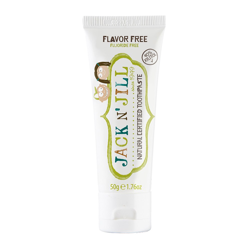 Jack 'N Jill Natural Certified Fluoride-Free Toothpaste, Ages 6 months+, Flavor Free