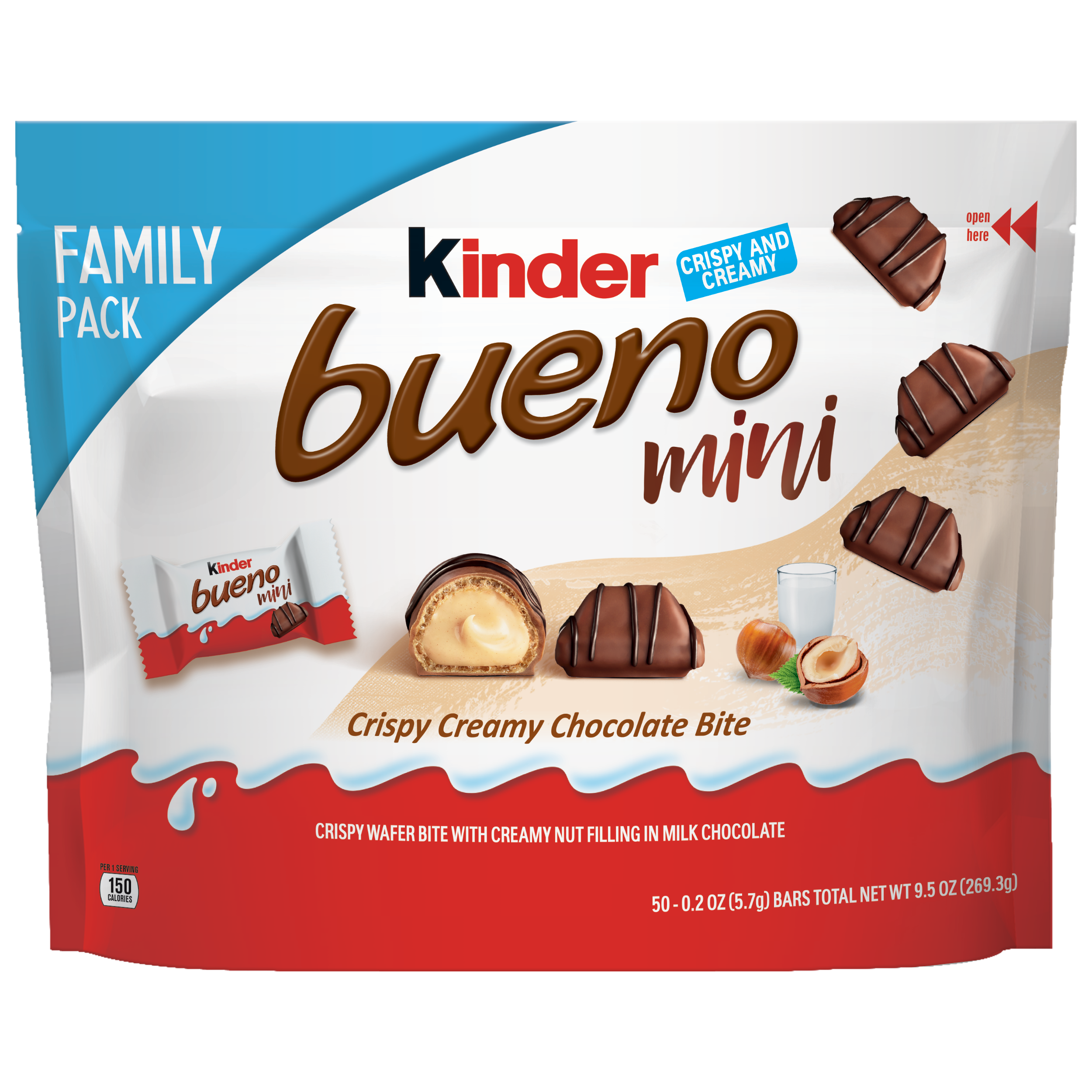 Kinder Bueno Mini Family Size Pack, 9.5 oz