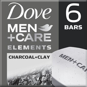 Dove Men+Care More Moisturizing Than Bar Soap Charcoal + Clay Body and Face Bar