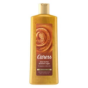 Caress Shea Butter & Brown Sugar Exfoliating Body Wash, 18 OZ