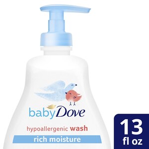 Baby Dove Sensitive Skin Body Wash, 13 FL OZ