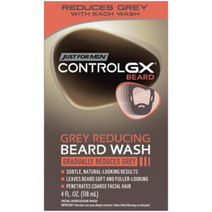 Just For Men Control GX Grey Reducing Beard Wash, 4 OZ
