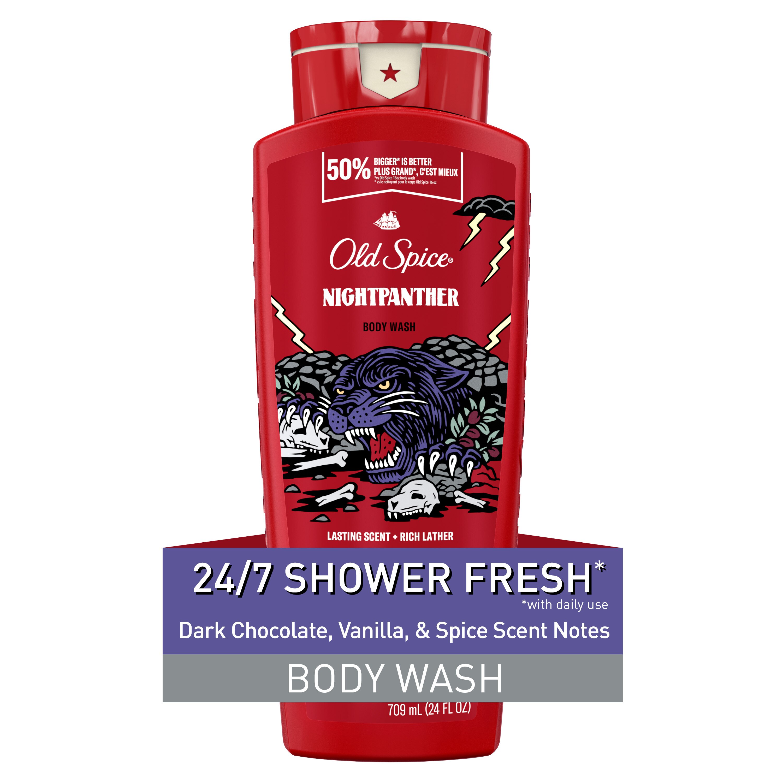 Old Spice Body Wash for Men, NightPanther, 24 oz