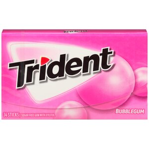 Trident Bubblegum Sugar Free Gum, 14 ct