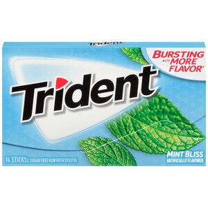 Trident Mint Bliss Sugar Free Gum, 14 ct