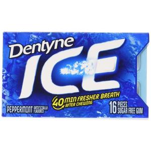 Dentyne Ice Sugar Free Gum, Pepermint, 16 ct