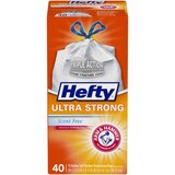 Hefty Ultra Strong Tall Kitchen Drawstring Trash Bags, 13 Gallon, 40 CT, thumbnail image 1 of 7