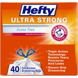 Hefty Ultra Strong Tall Kitchen Drawstring Trash Bags, 13 Gallon, 40 CT, thumbnail image 2 of 7