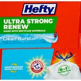 Hefty Renew 13 Gallon Tall Kitchen Drawstring Bags, Scent Free, 40 ct, thumbnail image 2 of 4