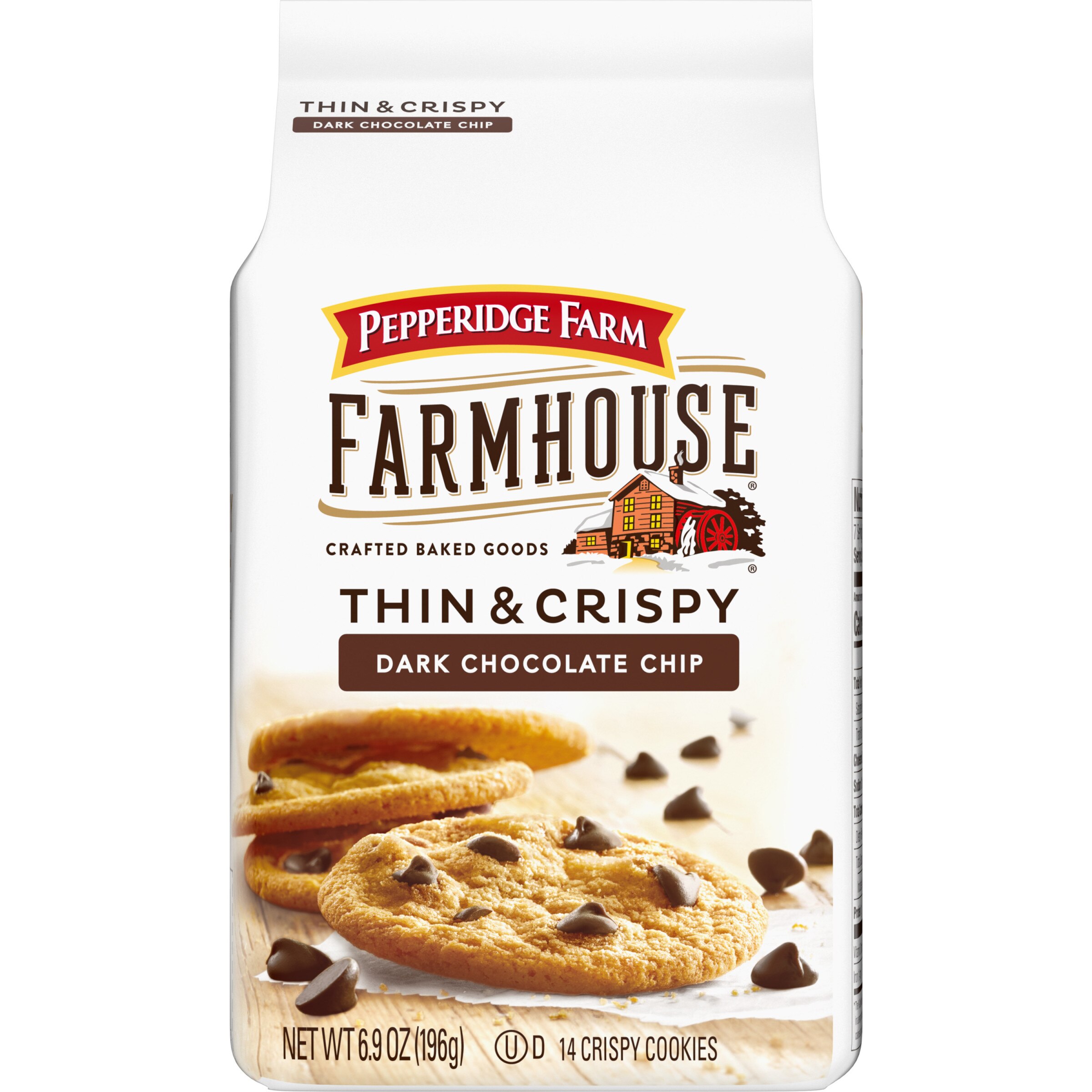 Pepperidge Farm Thin and Crispy Dark Chocolate Chip Cookies, 6.9 Oz