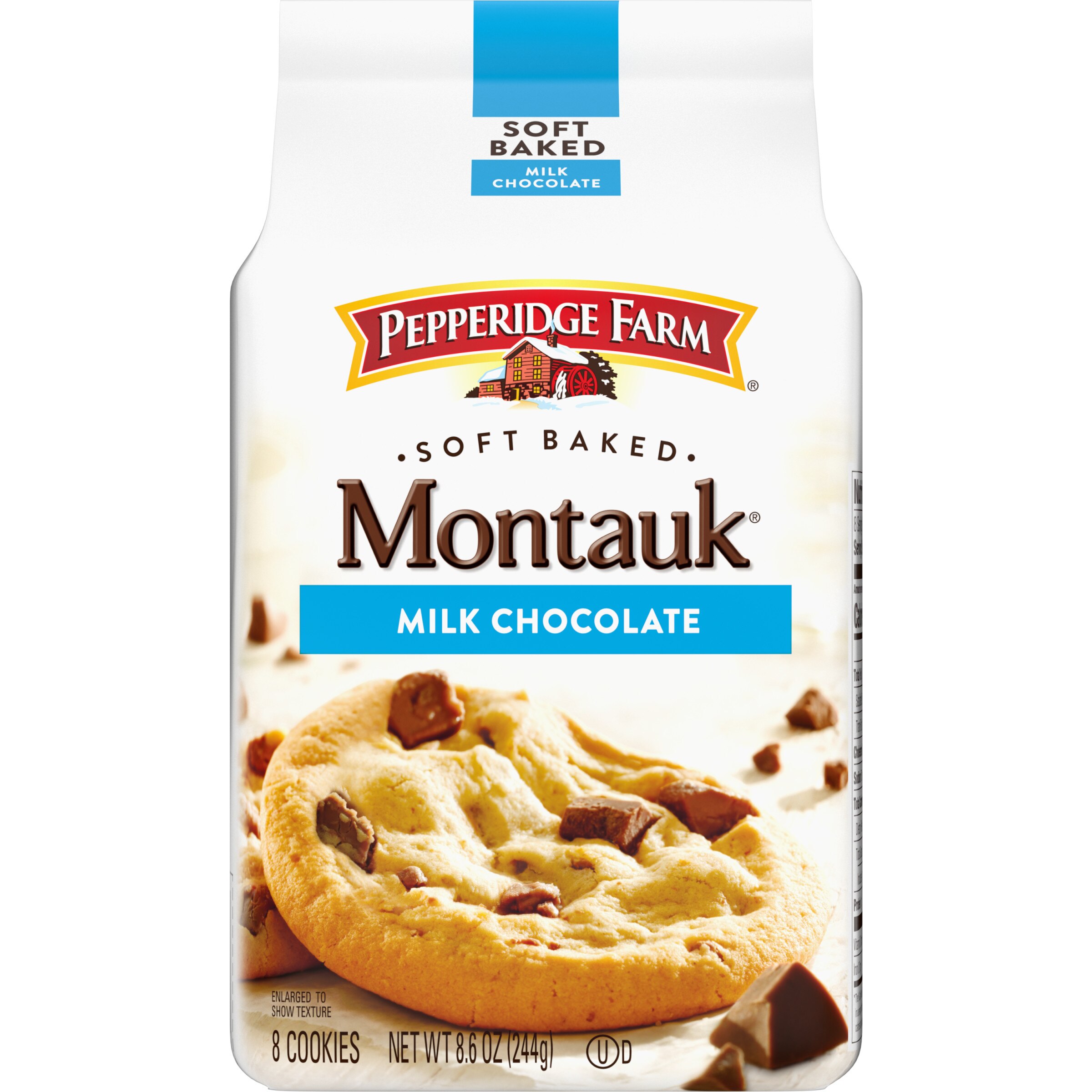 Pepperidge Farm Montauk Soft Baked Milk Chocolate Chunk Cookies, 8.6 oz