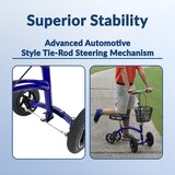 KneeRover HYBRID Knee Scooter with All Terrain Front Tires, thumbnail image 2 of 7