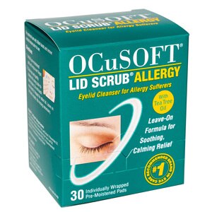 OCuSOFT Lid Scrub Allergy Eyelid Cleanser, 30 ct