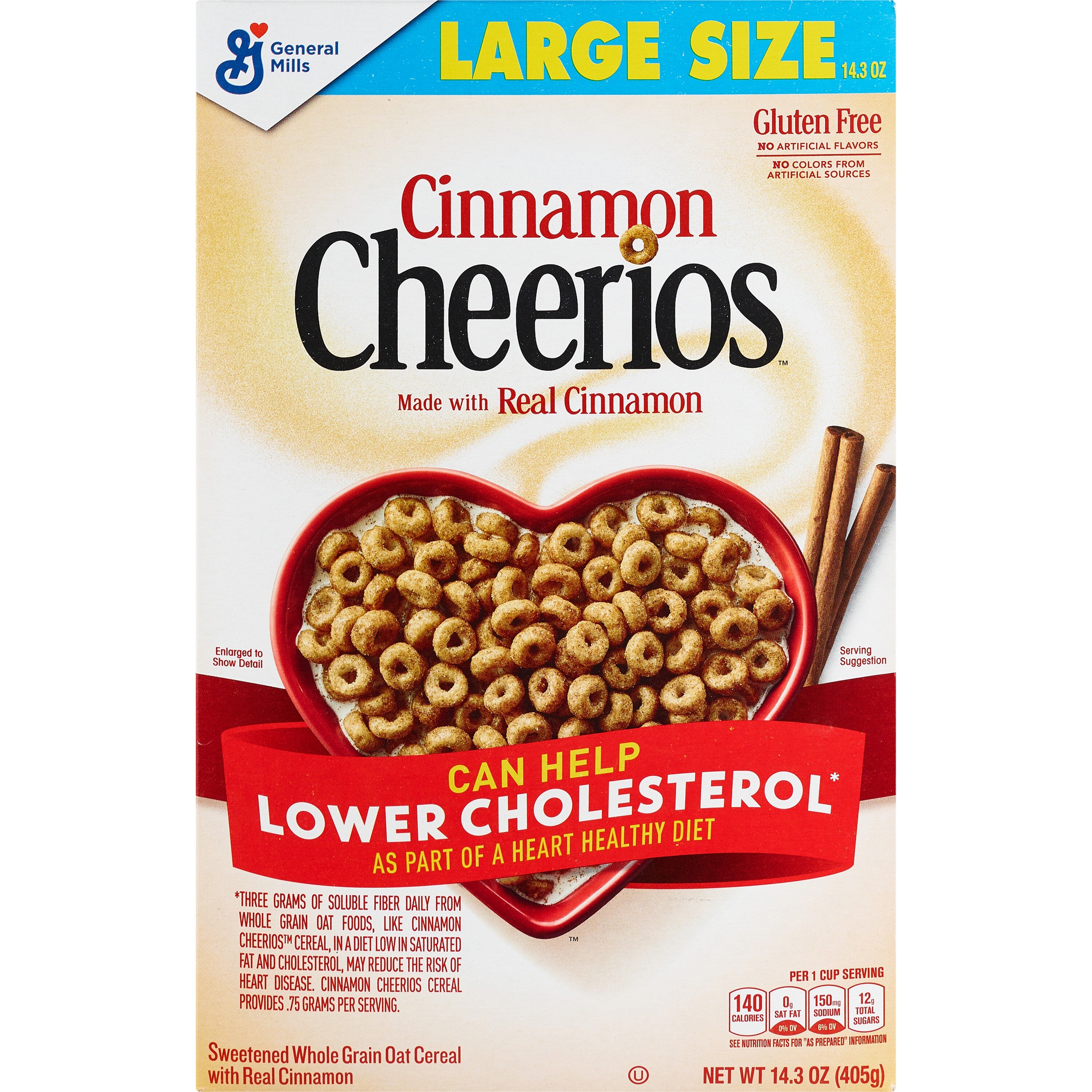 Cinnamon Cheerios Cereal, 14.3 OZ