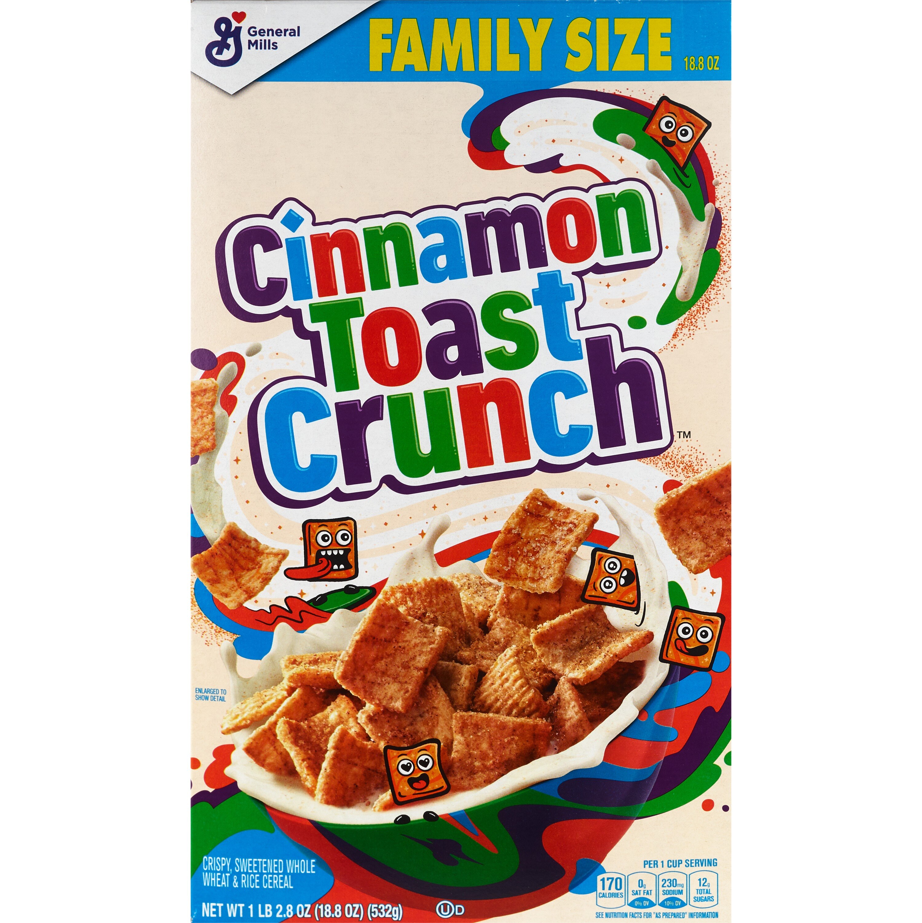 General Mills Cereals Cinnamon Toast Crunch, 20.25 OZ