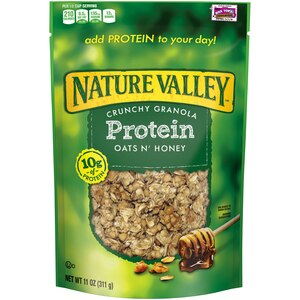 Nature Valley Crunchy Granola High Protein Oats & Honey, 11 OZ