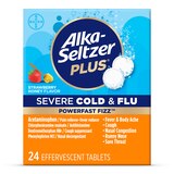 Alka-Seltzer Plus Powerfast Fizz, Severe Cold & Flu Medicine, Strawberry Honey Effervescent Tablets, thumbnail image 1 of 7