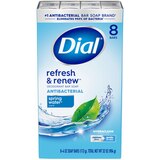 Dial Antibacterial Deodorant Bar Soap, Spring Water, thumbnail image 1 of 8